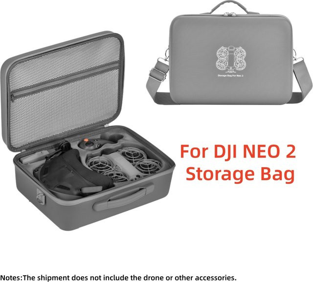 SZKOSTON Tragbare Aufbewahrungstasche für DJI NEO 2, Wasserdichte Hartschale Schutzbox und Schultertasche für Zubehör - Bild 1