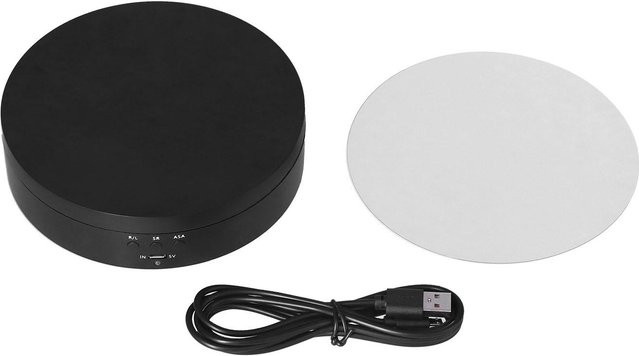 CosyHome Motorisierter elektrischer Drehteller mit 3 Geschwindigkeiten, USB-betrieben, Durchmesser: 13,8 cm - Bild 1