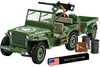 COBI Konstruktionsspielzeug Willys MB & Trailer Executive Edition Klemmbaustein Set im Maßstab 1:12 - Bild 1