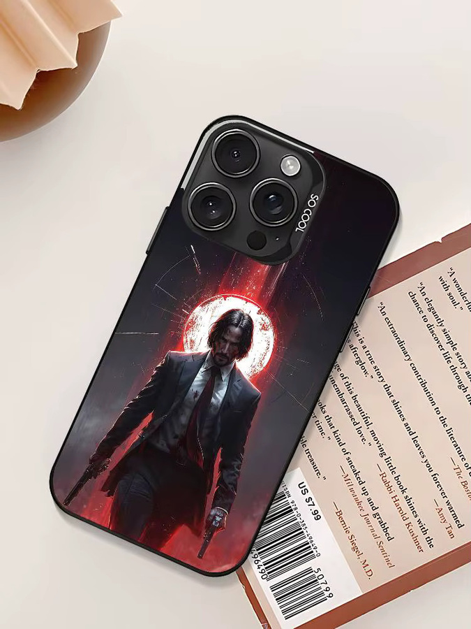 JohnS W-Wick Handyhülle für iPhone 17 16 15 14 13 12 11 Pro Max Plus stoßfeste Rückseite Farbe Silber - Bild 6
