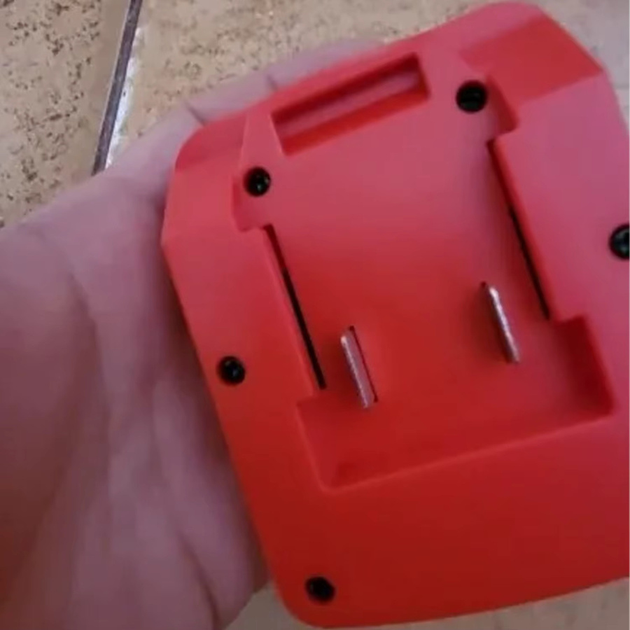 Adapter für Makita 18V LXT Li-Ionen-Werkzeug zu Lidl Parkside X20V Li-Ionen-Akku Konverter in Rot - Bild 5