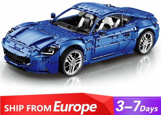 barweer Technischer blauer Rennwagen GT110, Bausatz-Modellauto, 5480 Teile, 1:8, ab 14 Jahren - Bild 1