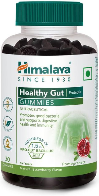 Himalaya Healthy Gut Probiotic Gummibärchen Erdbeere Granatapfel 130 g - Bild 1
