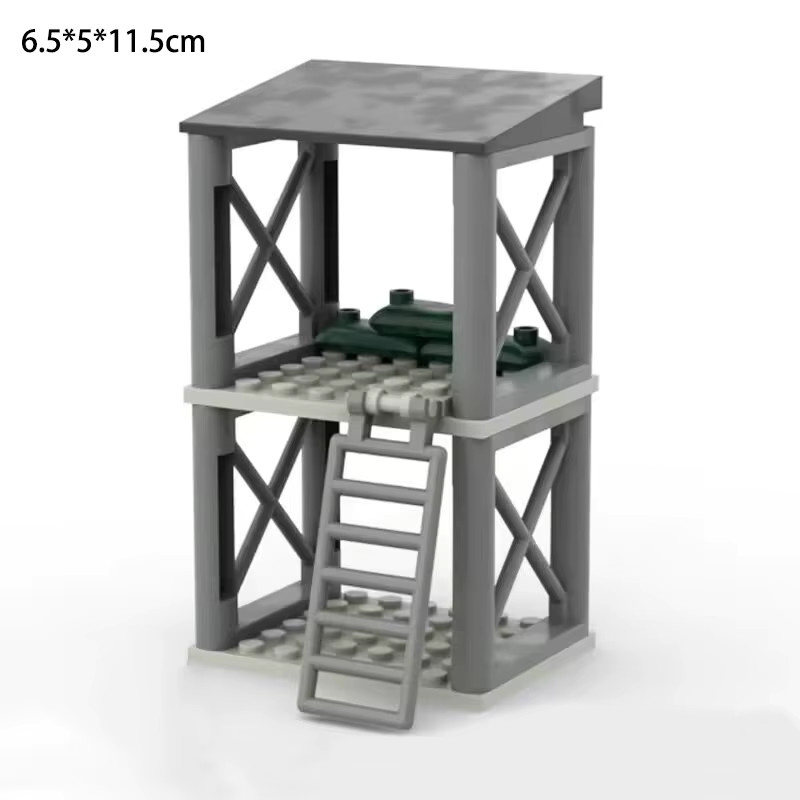 BRICKPANDA WW2 Militärbasis Wachturm, Bausatz, Modell Spielzeug - Bild 2