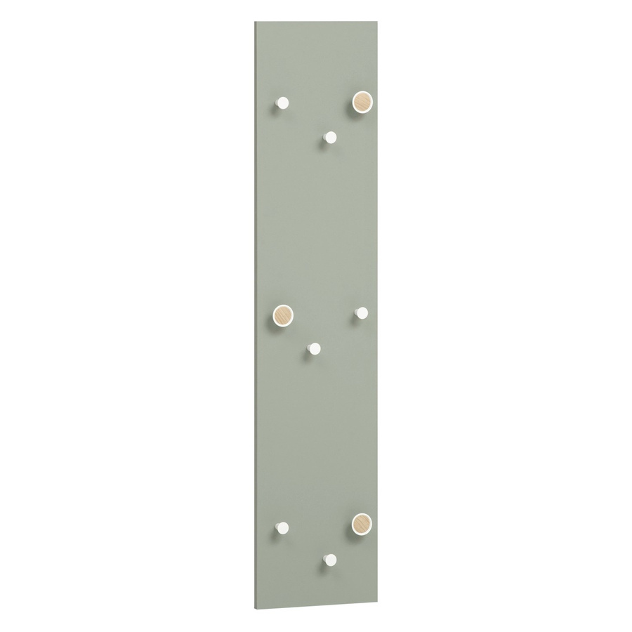Schildmeyer Hakenpaneel Bjarne Pistazie mit Eichenholz und Kunststoff, B/H/T: 24,5 x 109 x 2,6 cm - Bild 2