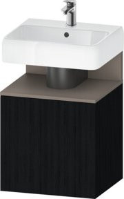 Duravit Waschtischunterschrank Qatego Schwarz B: 49 cm, T: 42 cm, H: 64,5 cm - Bild 1