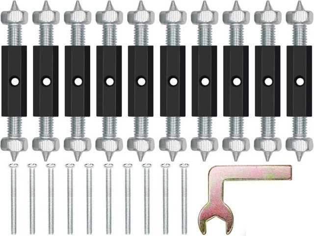 10 Stück Kassetten Schrauben und Stützstangen für Elektrogehäuse-Reparaturen und Wandhalterungen - Bild 1