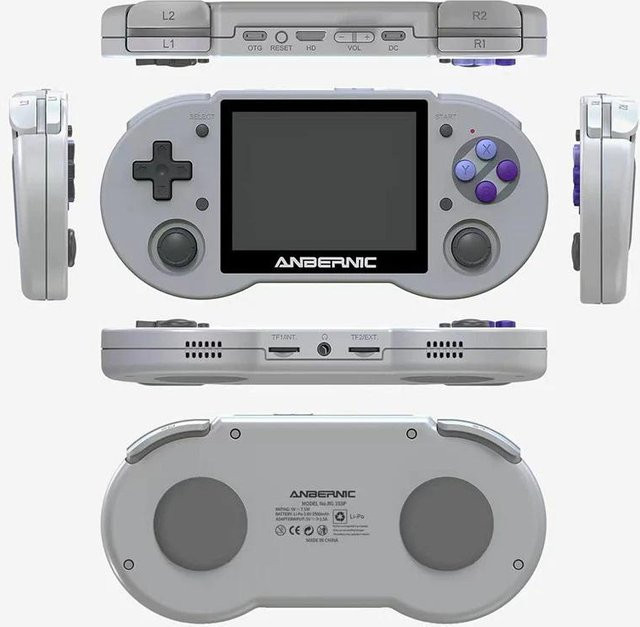 Anbernic RG353P Retro Handheld Konsole Grau mit 16GB Speicher, Wi-Fi und Bluetooth - Bild 1