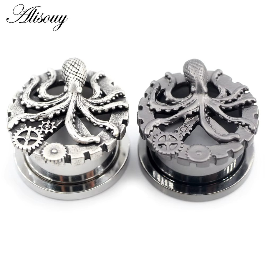 Alisouy Ohrringe Piercing, Edelstahl, Silber, Unisex - Bild 2