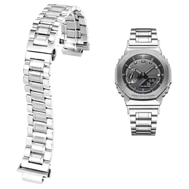 Casio Uhrenarmband Edelstahl, Silber, Herren - Bild 6