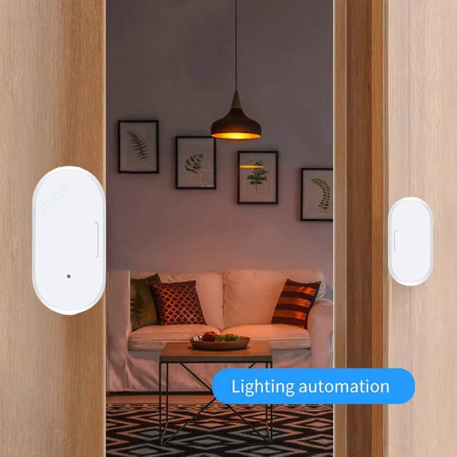 ZigBee Tür- und Fenstersensor für Home Security, drahtloser Einbruchalarm in Weiß, kompatibel mit Ewelink-App und Alexa - Bild 3