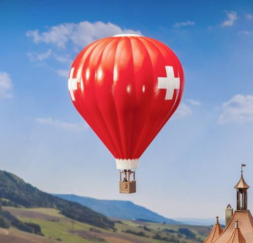 Faller H0 Heißluftballon Bausatz in Rot - Bild 1