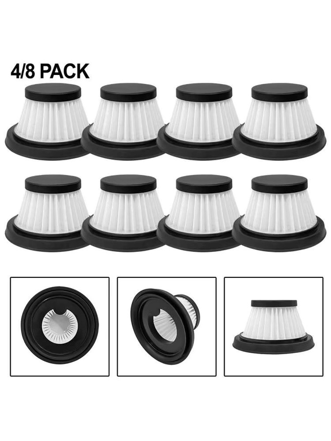 LEENKEA Filterersatz Set für Duck For Vac Compact kabellosen Staubsauger, weiß, 4 oder 8 Stück, waschbar und wiederverwendbar - Bild 6