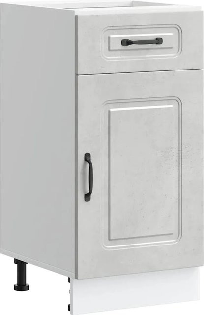 vidaXL Küchenunterschrank Kalmar in Betongrau aus Holzwerkstoff B: 40 cm, T: 46 cm, H: 81,5 cm - Bild 1