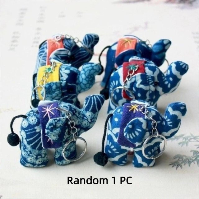 BC Pet Supplies Elefant Schlüsselanhänger, Plüsch, Kinder, grau - Bild 1