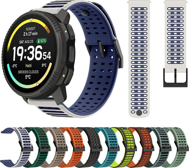 Suunto Uhrenarmband, Silikon, zweifarbig, Unisex, 22 mm - Bild 1