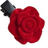 Shan Qiao Haar Clips, Rote Samt Rose, 10 Stk, Damen - Bild 1