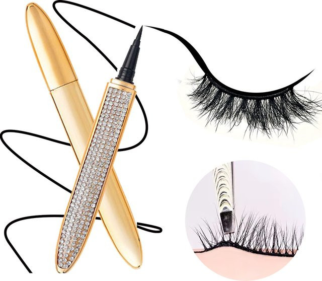 REDSIREN 2-in-1 Wimpernkleber & Eyeliner, Schwarz, Flüssig, Unisex - Bild 1