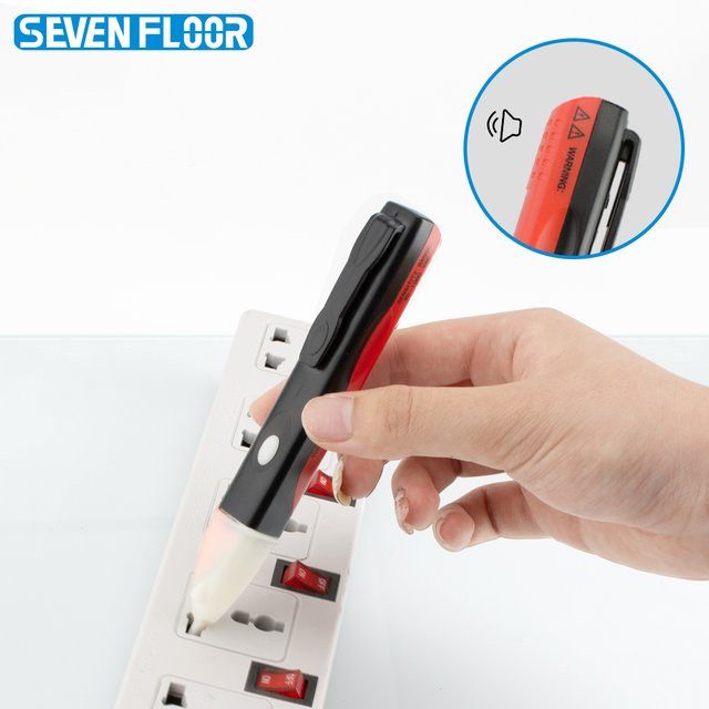 Elektrischer Spannungsprüfer AC 90-1000V berührungsloser Steckdosenspannungsdetektor und Sensor-Tester als Lichtprüfstift - Bild 1