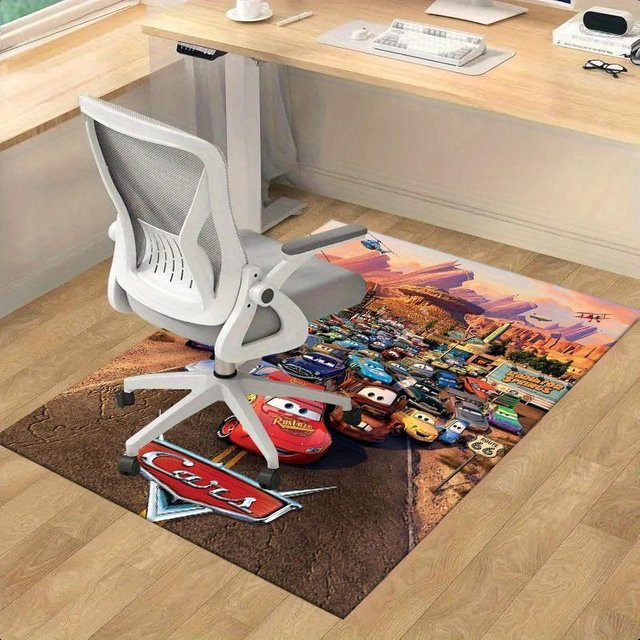 CSQ Twelve Pixar Autos Teppich mit Kinder-Motiv, Grau/Mehrfarbig, B x T: 90 x 60 cm - Bild 1