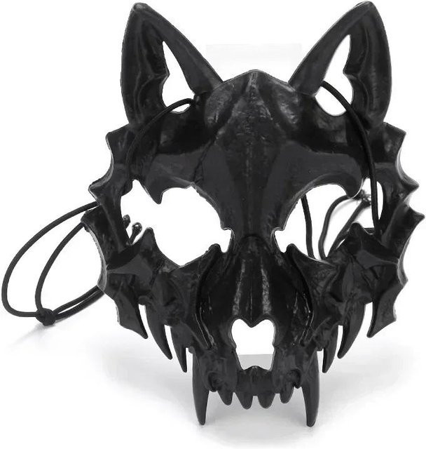 YIRAN Halloween Totenkopf Maske, Halbgesicht, Cosplay Kostüm Zubehör - Bild 1