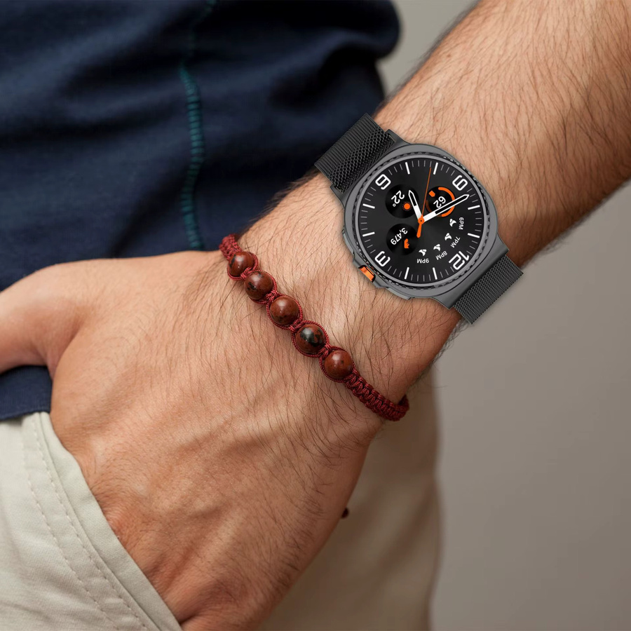 Samsung Uhrenarmband, Milanese-Loop, Silber, Galaxy Watch 8 Classic LTE 46 mm - Bild 5