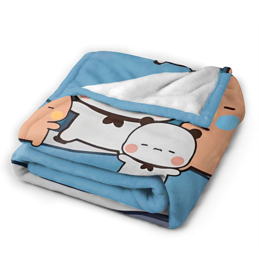 Bubu Dudu Schlafdecke aus weichem Flanell-Plüsch in Blau für Kinder - Bild 3