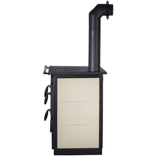 GLOBEFIRE Holzherd Alhena in Beige aus Stahl mit 6,6 kW Leistung, B/T/H: 86,0 x 90,0 x 60,0 cm - Bild 2