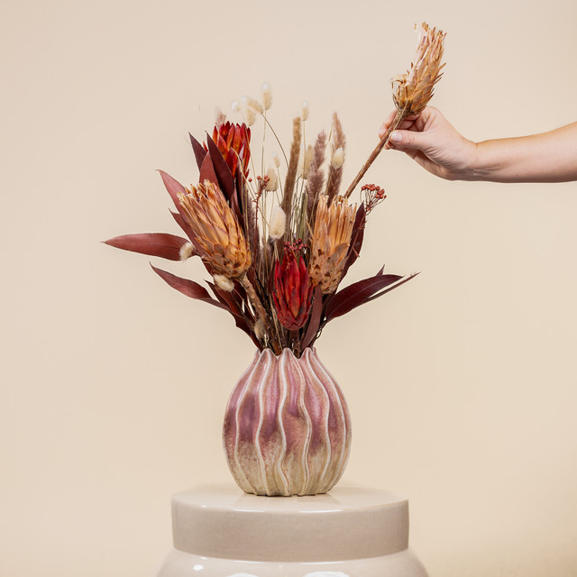 Trockenblumenstrauß Exotic Vibes von BLUME2000 in Creme, Rosé, Orange und Multicolour - Bild 1