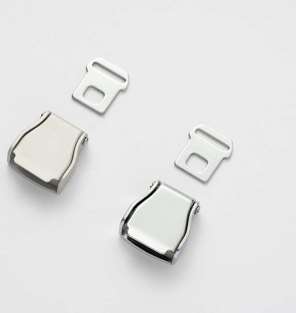 keyes Schlüsselanhänger Mini-Flugzeug-Sicherheitsgurtschnalle, Edelstahl, Silber, Unisex - Bild 1