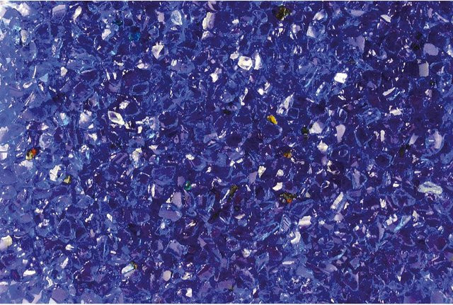 Glassplitt Blitz-Blau als Dekosteine für den Garten, Körnung 4 - 8 mm, 1000 kg Big-Bag - Bild 1