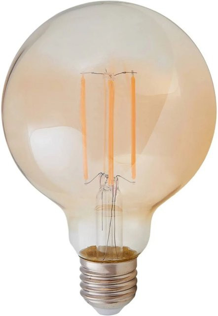 Lindby Globelampe LED E27 aus Glas in Amber und Transparent - Bild 1