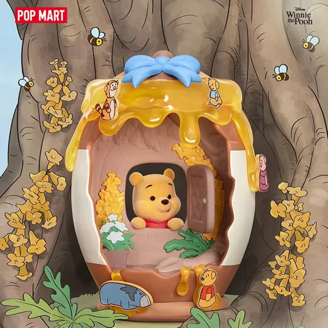 POP MART Winnie The Pooh Baumhaus-Theater-Serie, Actionfigur, Blind Box - Bild 1