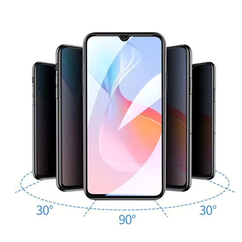ZTE Blade A76 A56 A36 A35 A35e Anti-Spy Displayschutzfolie aus gehärtetem Glas in Schwarz - Bild 3