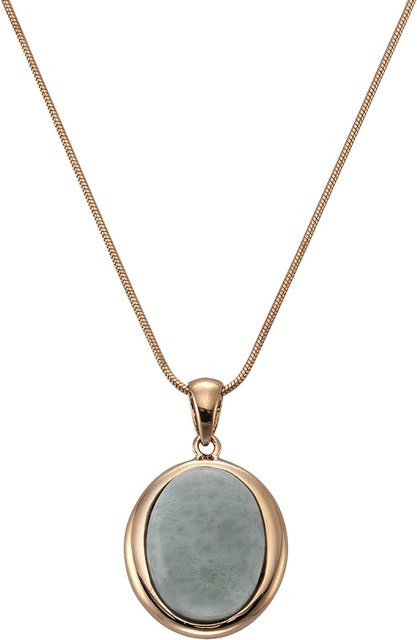 Zeeme Gemstones Halskette 925 Silber, rhodiniert, Larimar, Damen, 42+5cm - Bild 1