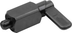 KIPP Sperrriegel Vierkant Gr. 3 aus Stahl in Schwarz brüniert Ø 10mm - Bild 1