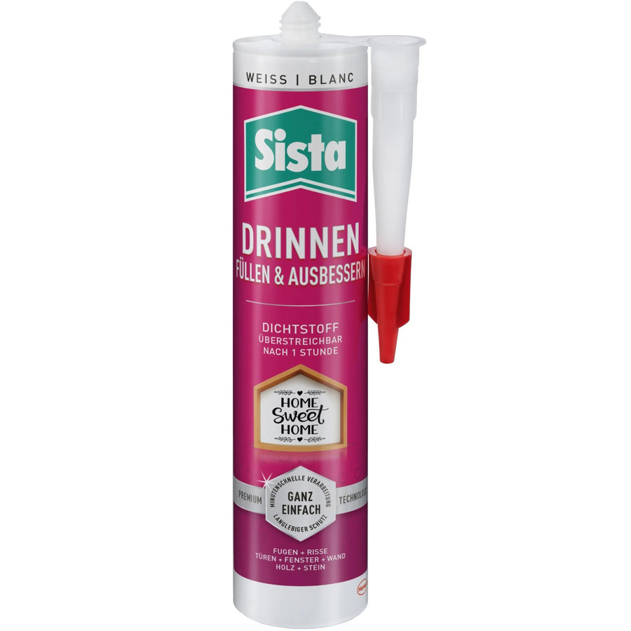 Sista Acryl Dichtstoff zum Füllen und Ausbessern in Weiß, 280 ml - Bild 2