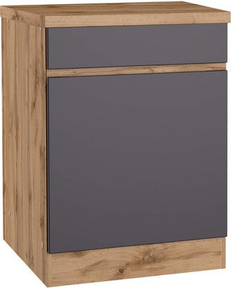 HELD MÖBEL Küchenunterschrank Tampa in Grau Matt, B/H/T: 60 x 86 x 60 cm - Bild 1