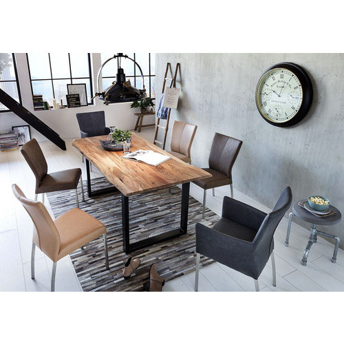 SIT Tisch TOPS&TABLES aus Akazienholz in Schwarz und Braun, Höhe: 77 cm, Breite: 100 cm, Tiefe: 70,5 cm - Bild 3