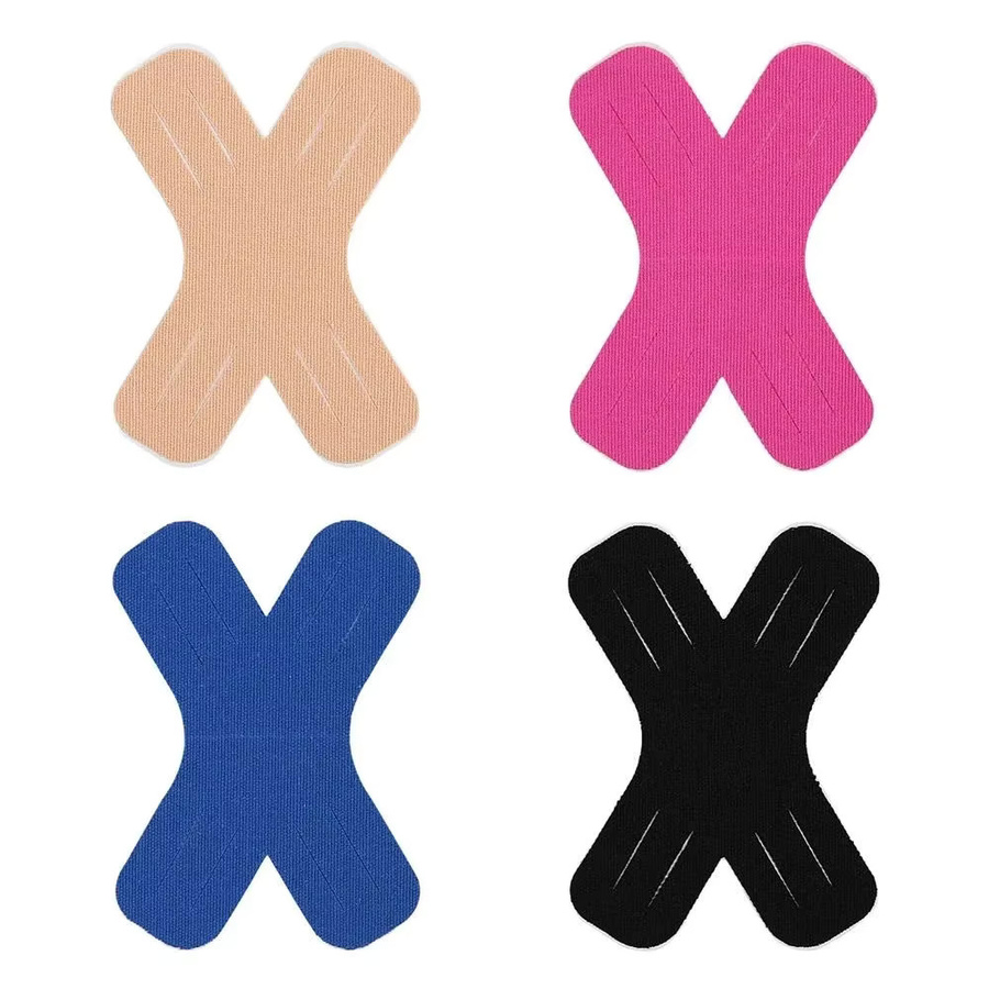 10 Stück WEFITON Kinesiologie-Tape in Schwarz, vorgeschnittenes elastisches X-förmiges Sport-Klebeband für Sport und Muskelzerrung, Unisex - Bild 6