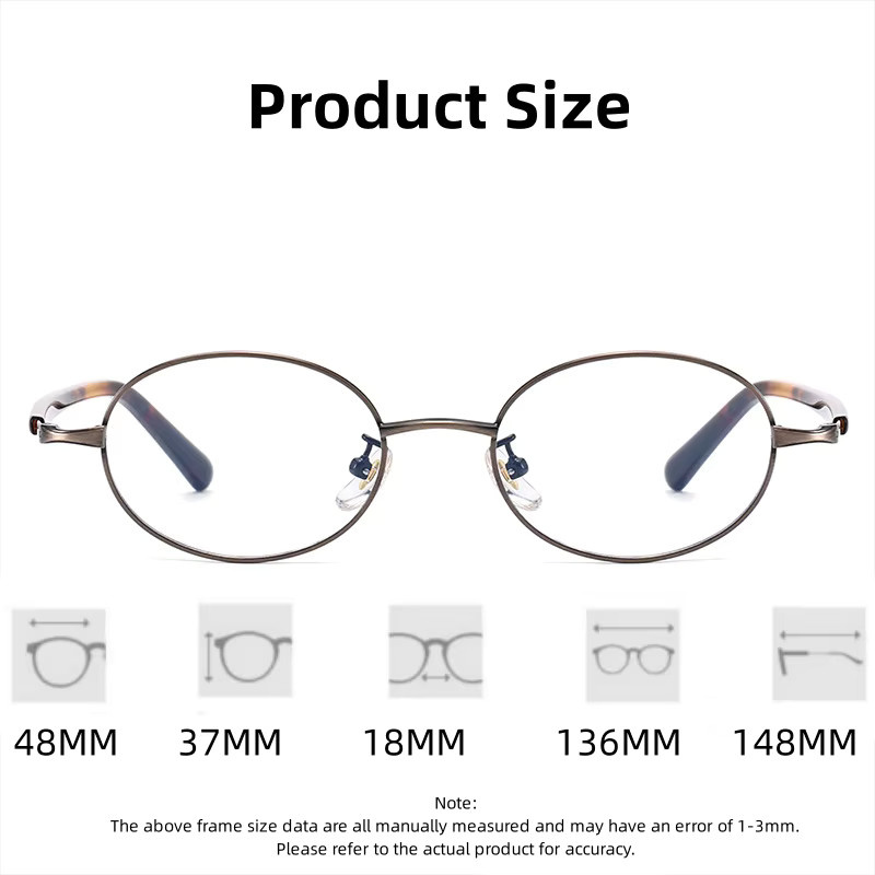 FIRADA 00236-C Korrektionsbrille, oval, Vollrand, braun, Damen - Bild 2