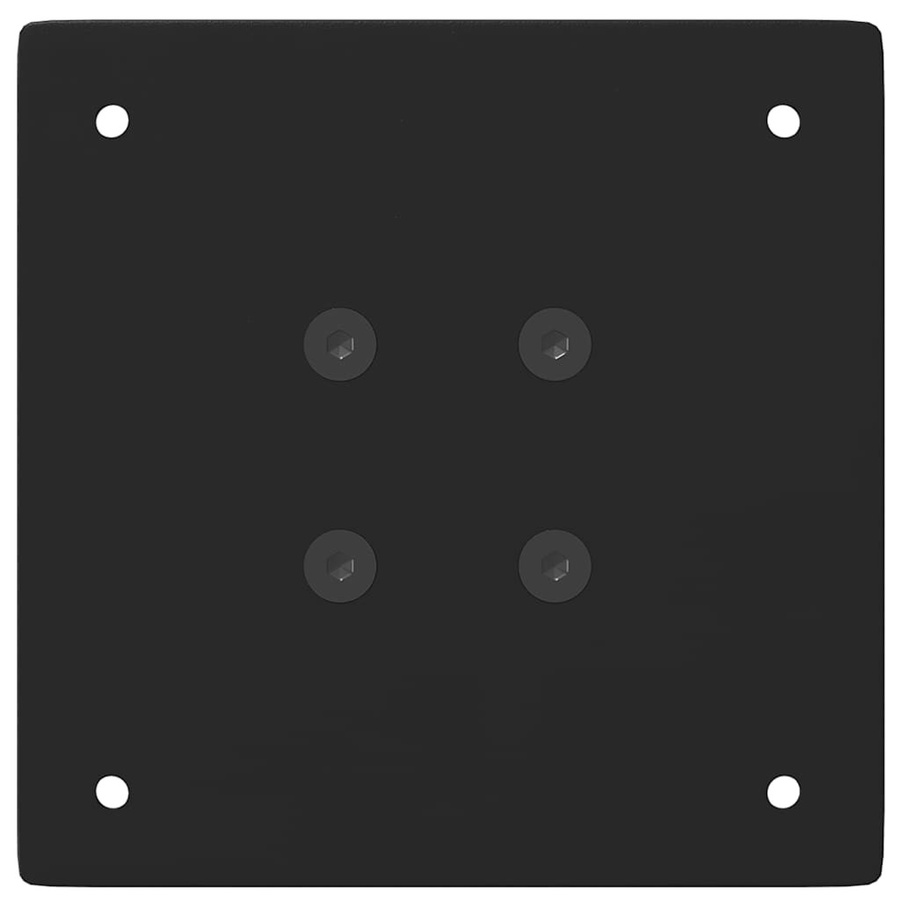 vidaXL Couchtischbeine Set aus 4 Stück in Schwarz Matt aus Stahl, Höhe: 44 cm - Bild 4
