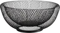 APS Brot- und Obstkorb WIRE aus Metall, rund, schwarz, Durchmesser: 31 cm, Höhe: 14 cm - Bild 1