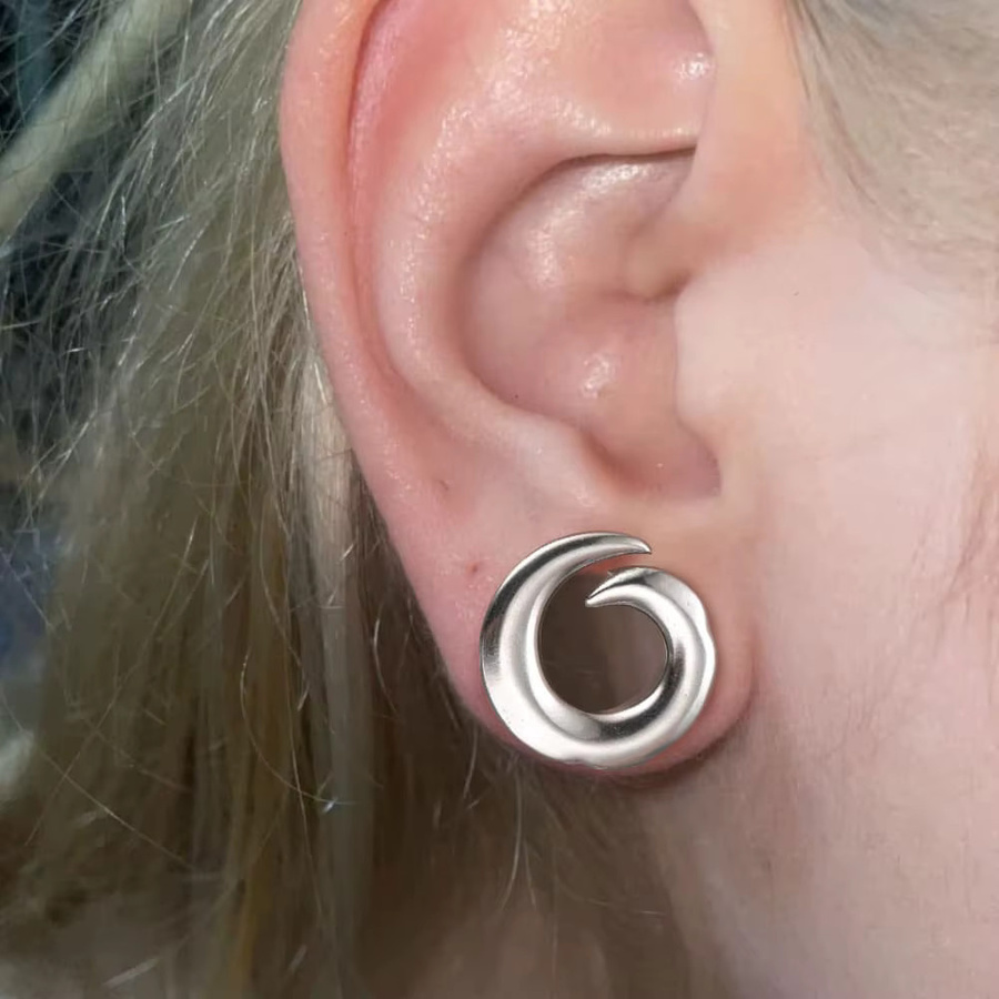 Casvort Ohr Tunnel Plugs, Edelstahl, Unisex - Bild 2