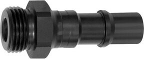Riegler Nippel für Kupplungen NW 11, ISO 6150 C, Stahl, G 1/2 AG, Schwarz - Bild 1