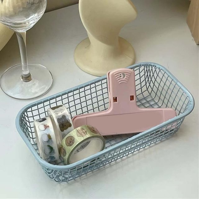 Organisierende Aufbewahrungskörbe aus Metall für Schreibtisch und Büro, 3-farbiges Draht-Aufbewahrungssystem für Schreibwaren und Make-up, Pink und Multicolour - Bild 1