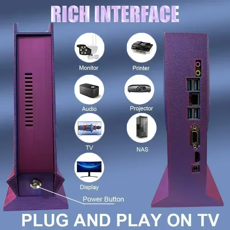 G3 Retro-Spielekonsole Handheld mit 99999+ Spielen, Windows 11 und Batocera, 8G/16G RAM, 2TB/4TB Speicher für PS2, PS3, Wii U, Wii, SS und Gamecube, Intel Prozessor - Bild 3