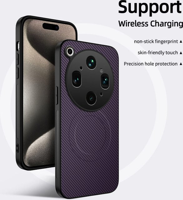 OPPO Find X9 Ultra Schutzhülle mit Ledertextur und Magnetfunktion in Schwarz - Bild 1