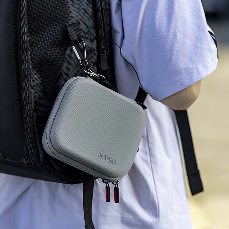 DJI Osmo Nano Tragbare Aufbewahrungstasche aus PU-Leder in Grau - Bild 2