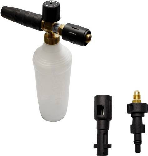 Lavor 6.666.6666-KIT Schaumdüsen-Set mit 3 Adaptern passend für Kärcher, Kränzle, Lavor und Parkside in Weiß - Bild 1